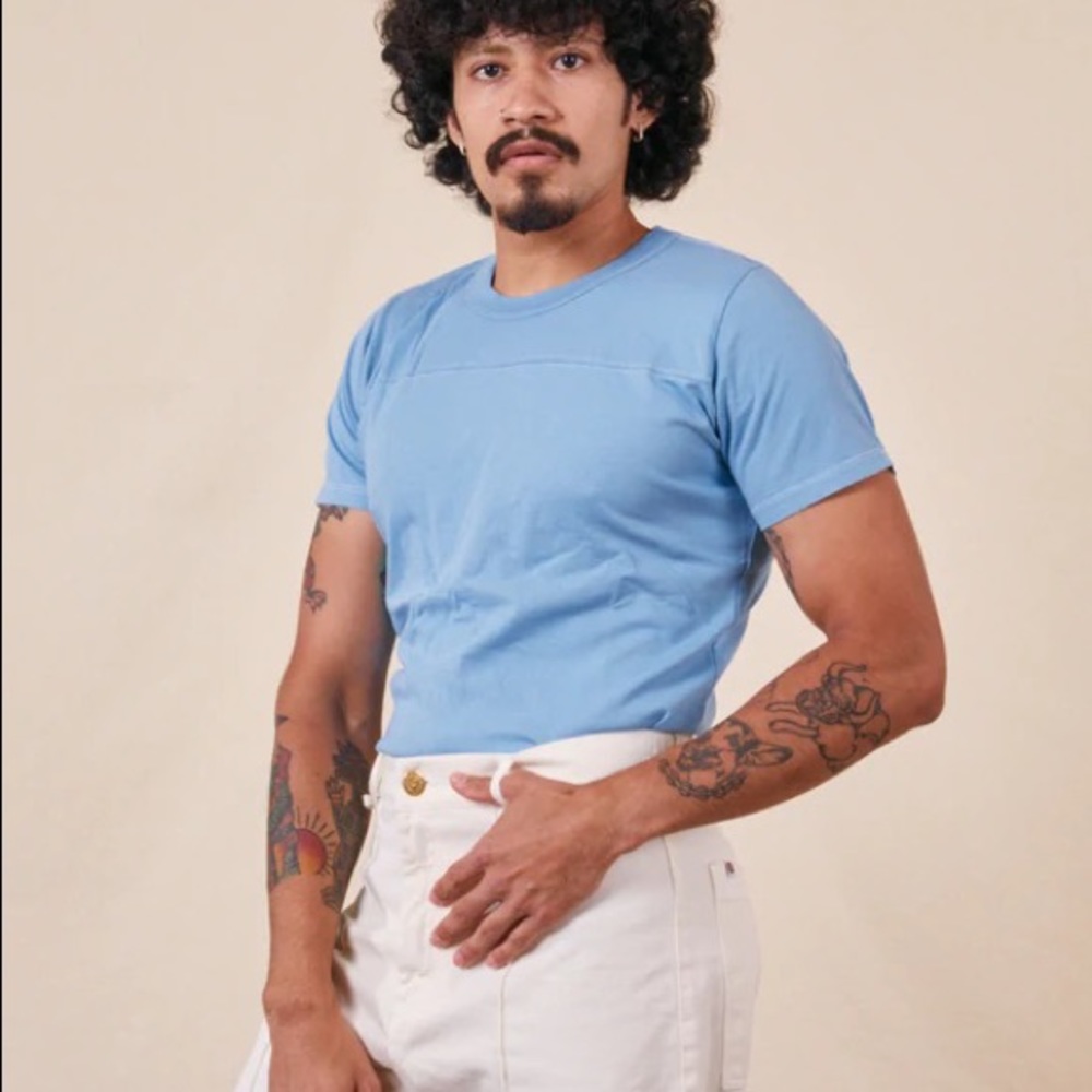 Big Bud Press Varsity Tee Baby Blue - Small
